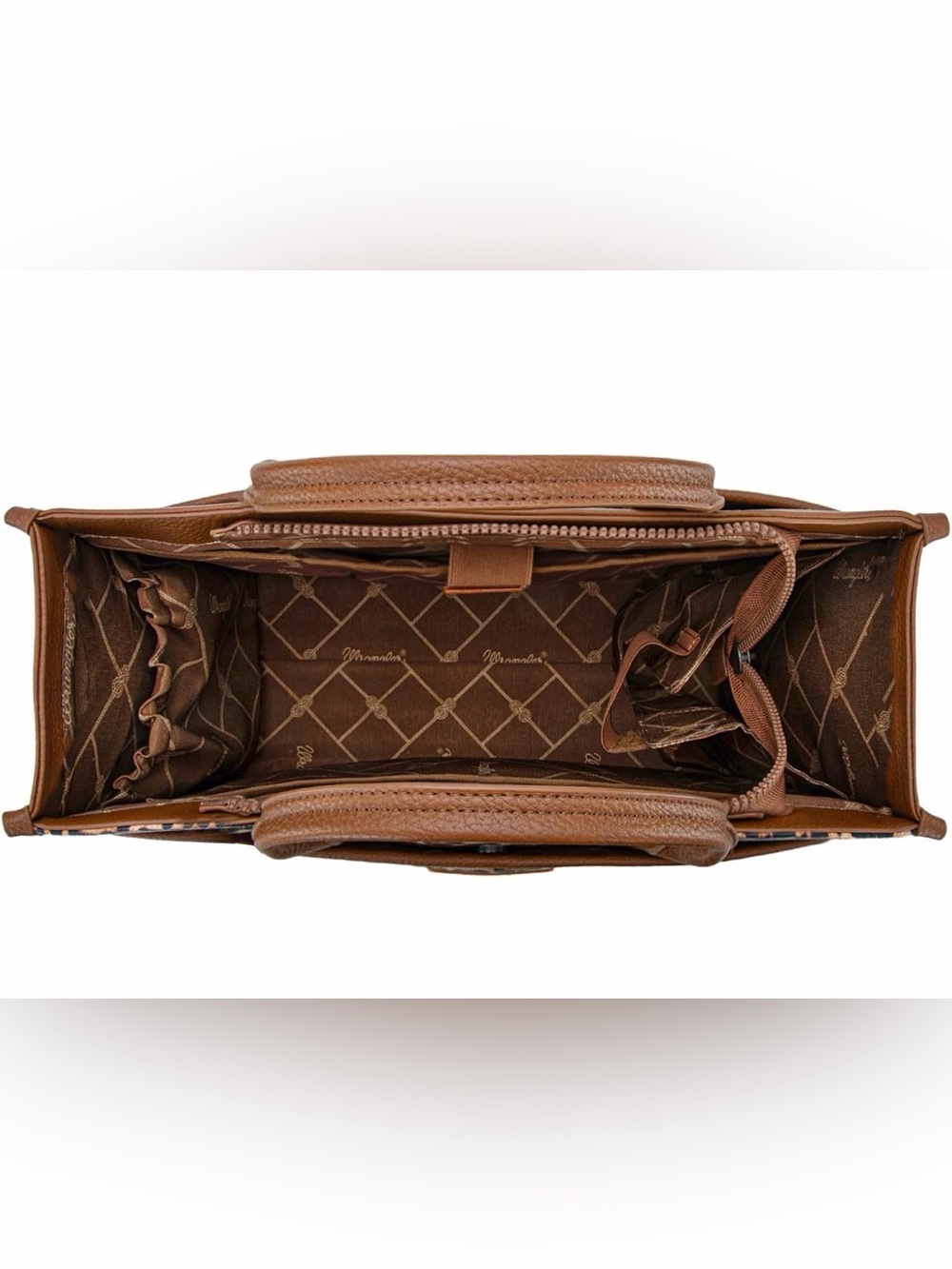 Wrangler Brown Leopard Print Tote Bag - Picture 4 of 6